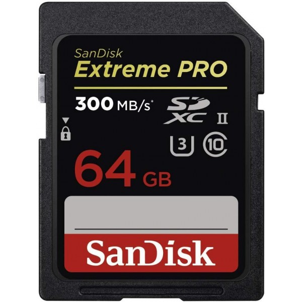 64GB SD KART 300MB-S EXTREME PRO SANDISK SDSDXDK-064G-GN4IN